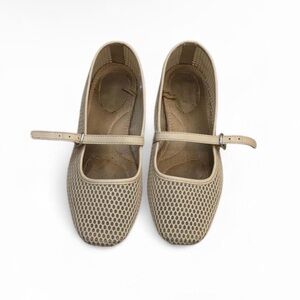 Mesh Mary Jane ballet flats